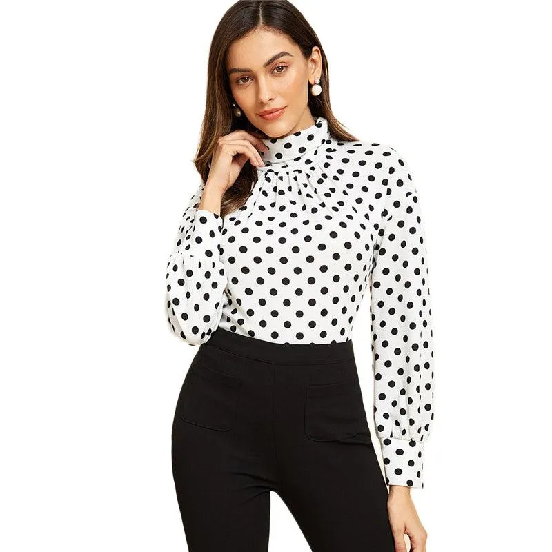 PENNY POLKA DOT TURTLENECK