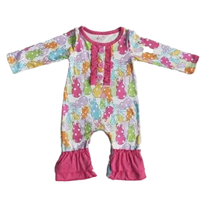 "Polka Dot Bunnies" Boho Babies Romper