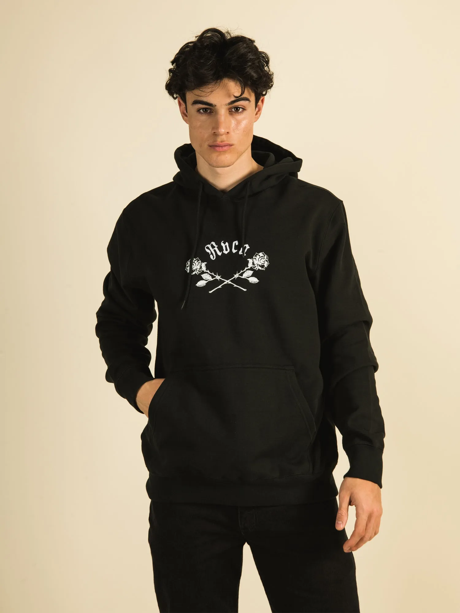 RVCA OPPOSITE SKULLS HOODIE  - CLEARANCE