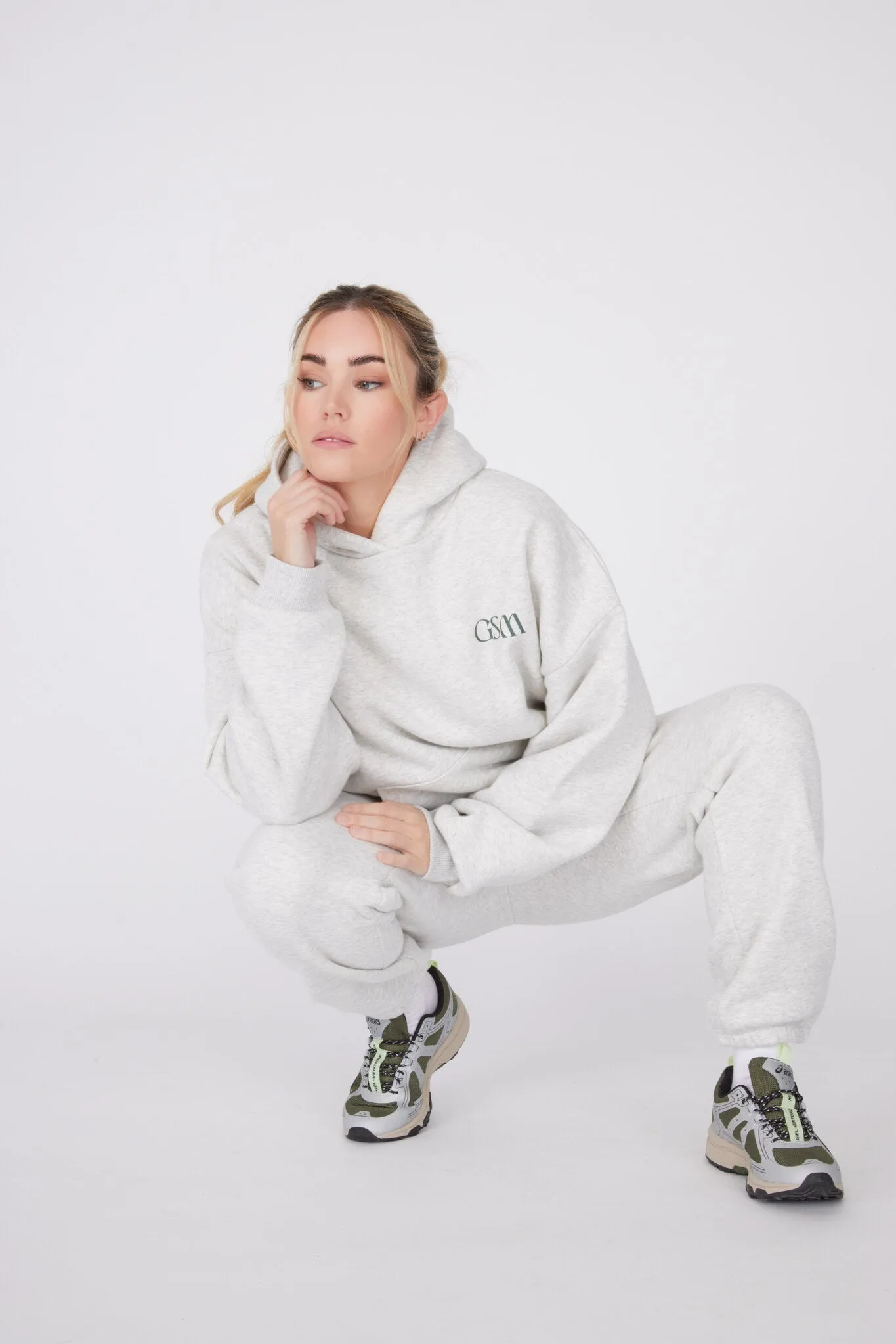Signature Oversized Hoodie - Frost Marl