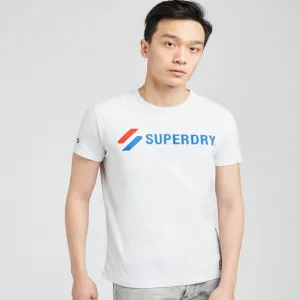Superdry SPORTSTYLE APPLIQUÉ TEE Men’s -ICE-MARL
