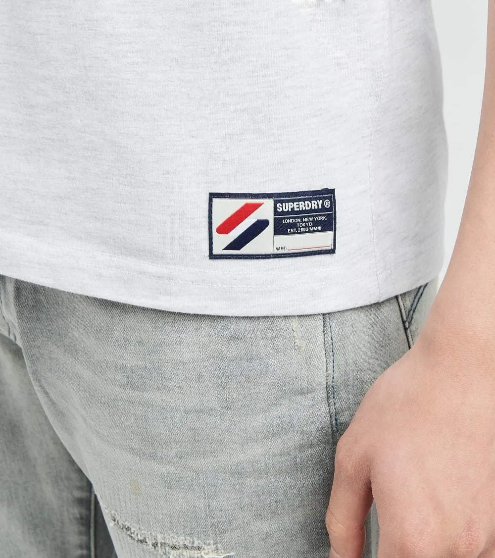 Superdry SPORTSTYLE APPLIQUÉ TEE Men’s -ICE-MARL