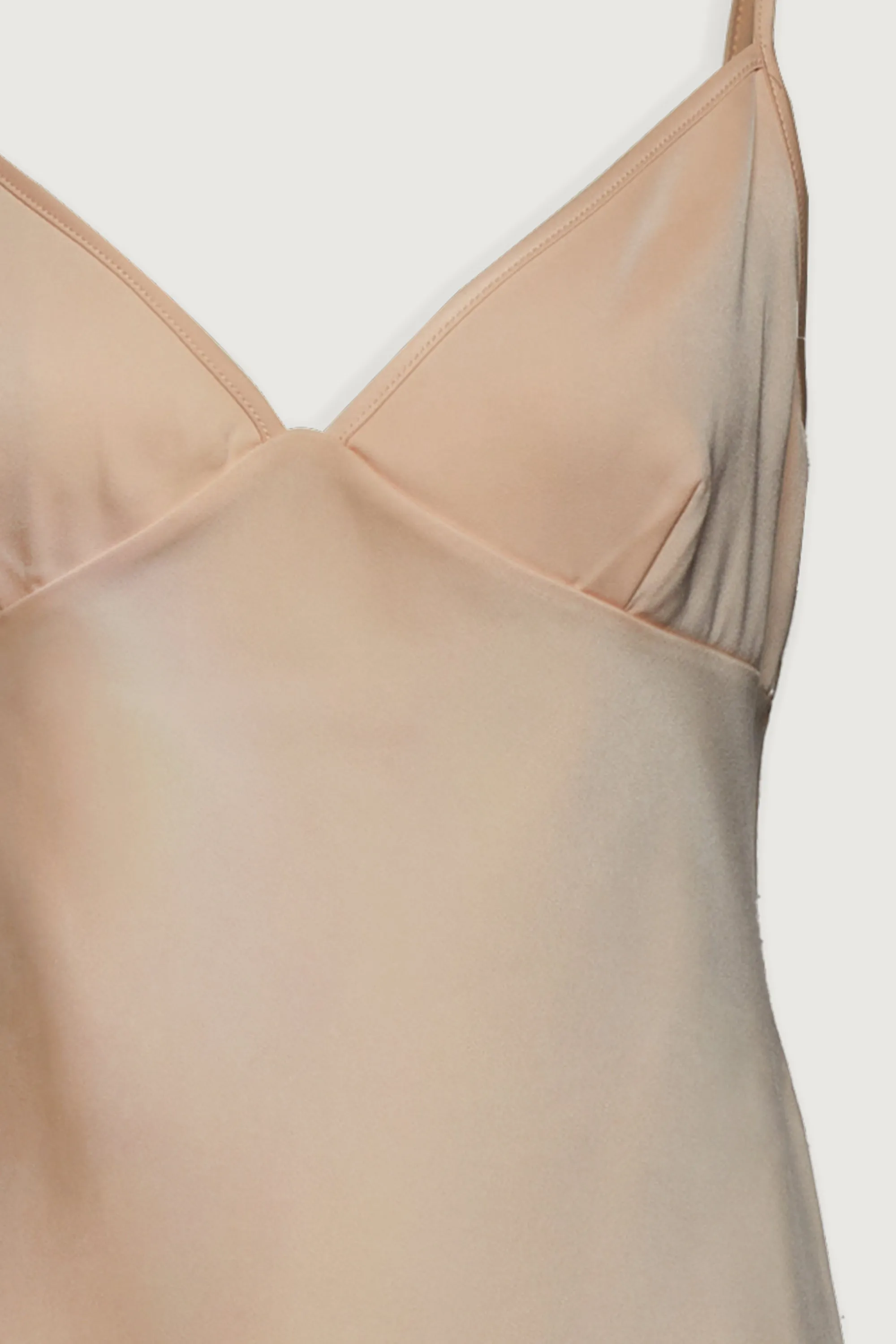 V-NECK SATIN TANK