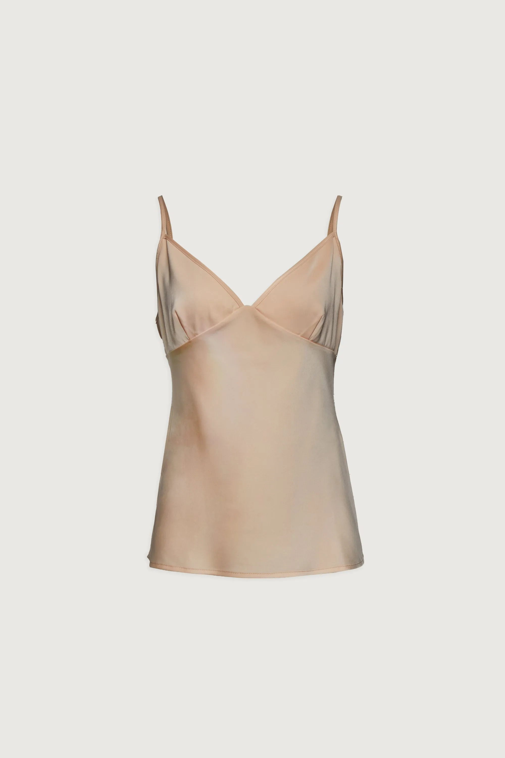 V-NECK SATIN TANK