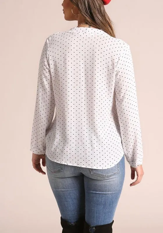 Vera Polka Dot V-Neck