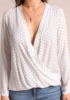 Vera Polka Dot V-Neck