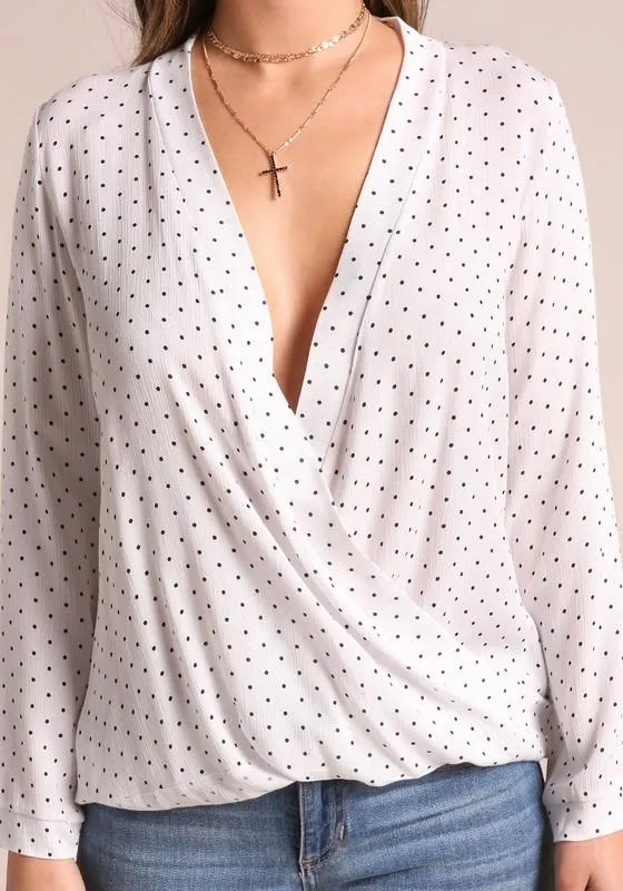 Vera Polka Dot V-Neck