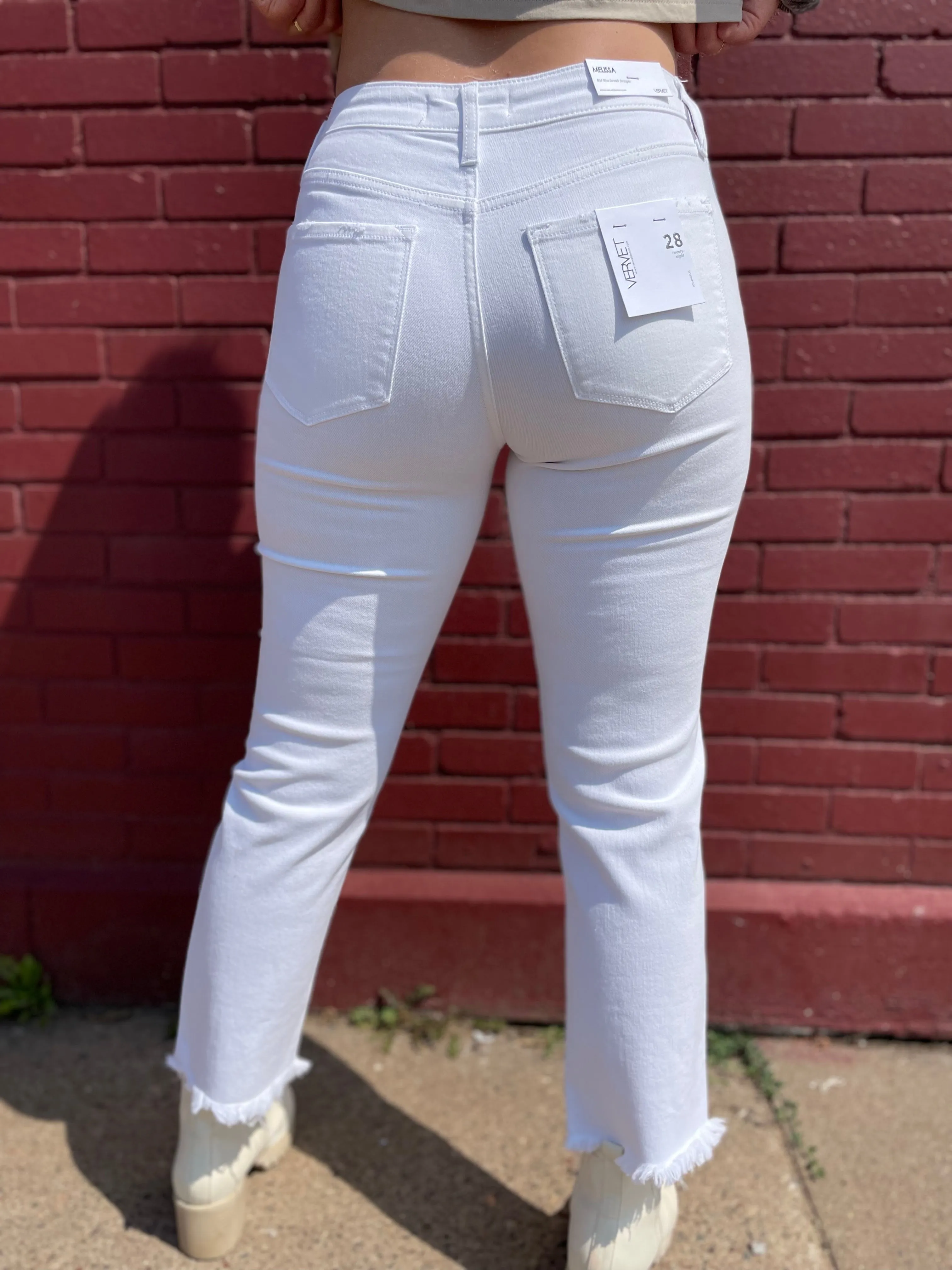 Vervet Mid Rise Slim Straight Jean