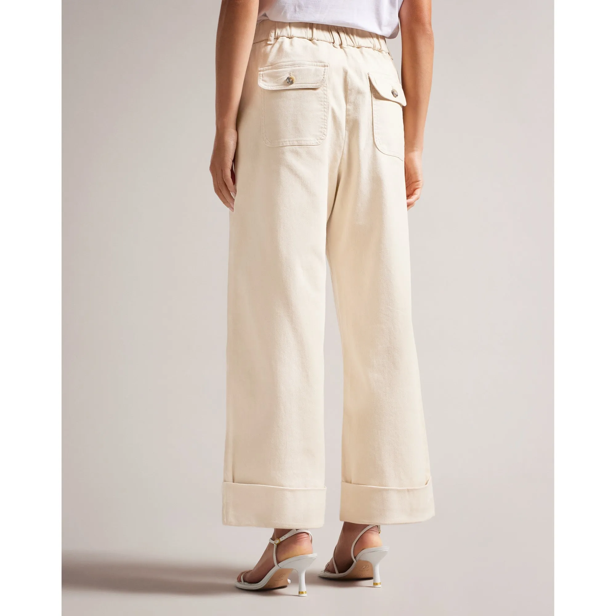 Women Wmt-Steviey-Wide Leg Trouser - Lt-Nude
