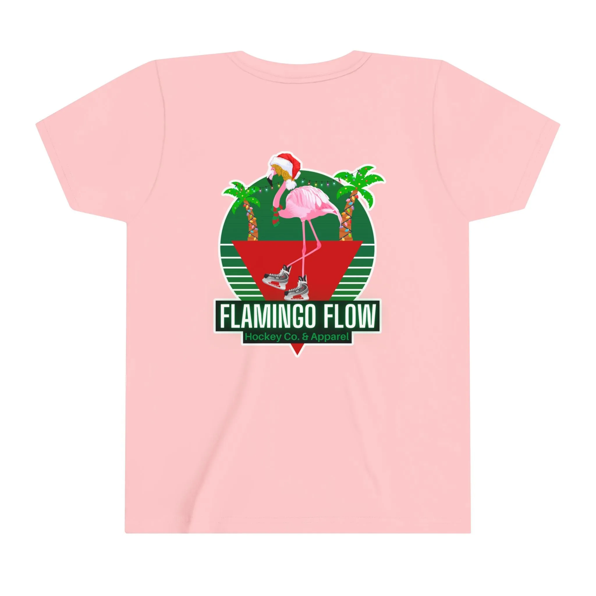 Youth Flamingo Flow Holiday Short Sleeve Tee